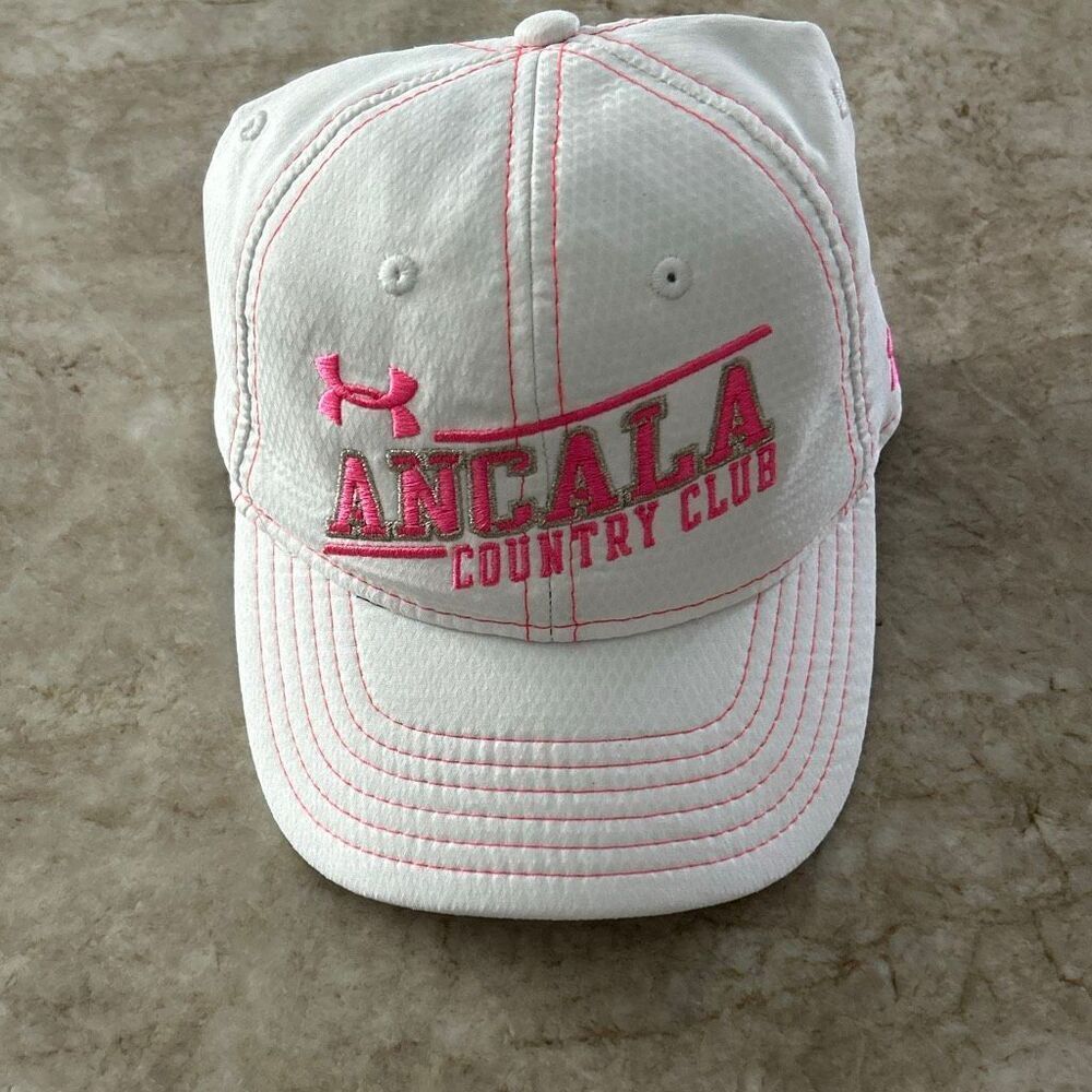 UNDER ARMOUR Pink & White Hat
